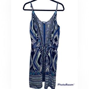 Mercer & Madison Blue & Green Boho Dress~ Size 6 NWOT~Never Worn